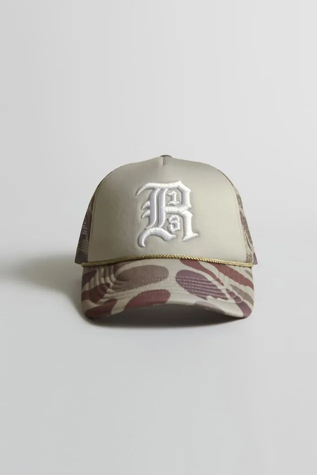 R13 Sale Women R13 TRUCKER HAT 8211 CAMOUFLAGE