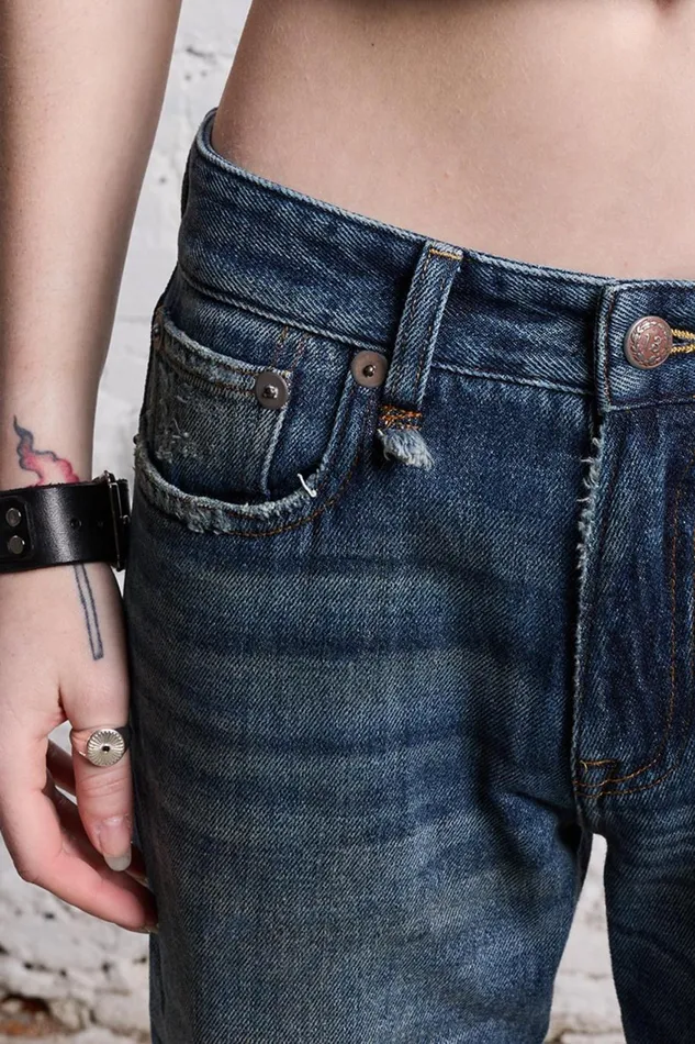 R13 Sale Women ROMEO JEAN 8211 DANE INDIGO