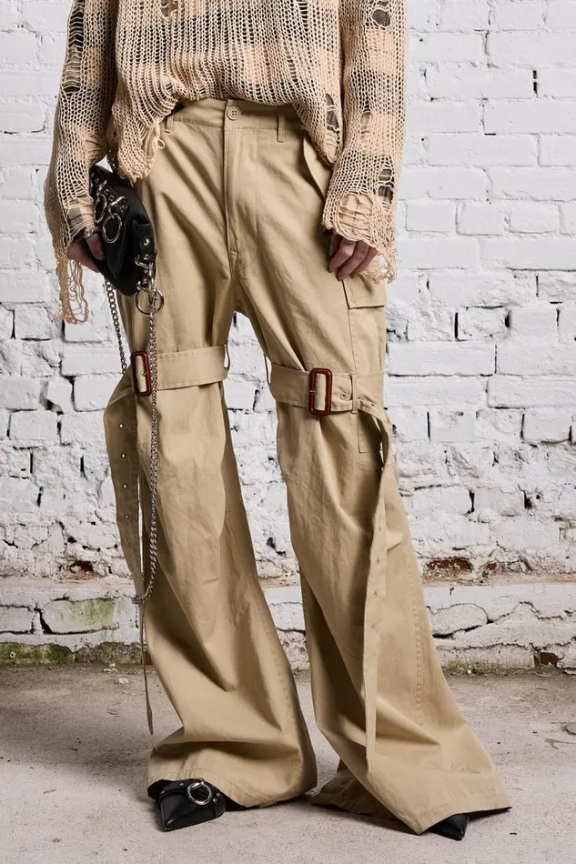 R13 Sale Women TRENCH CARGO 8211 LIGHT KHAKI