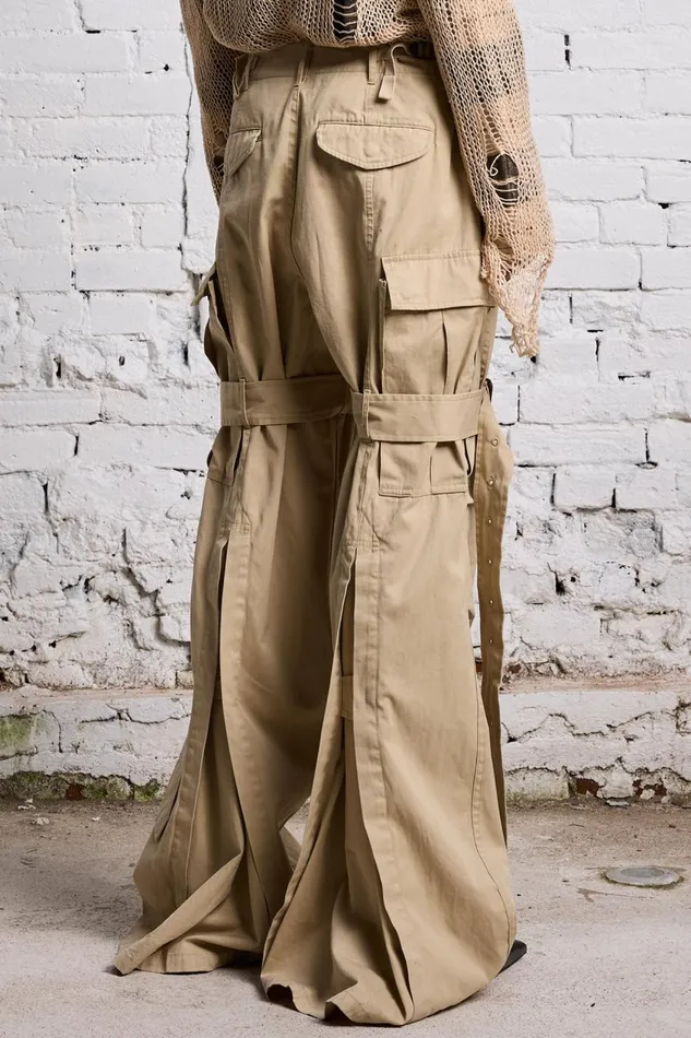 R13 Sale Women TRENCH CARGO 8211 LIGHT KHAKI