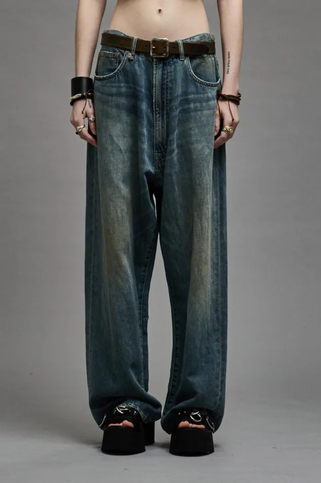 R13 Sale Women VENTI JEAN 8211 WEBER LINEN INDIGO
