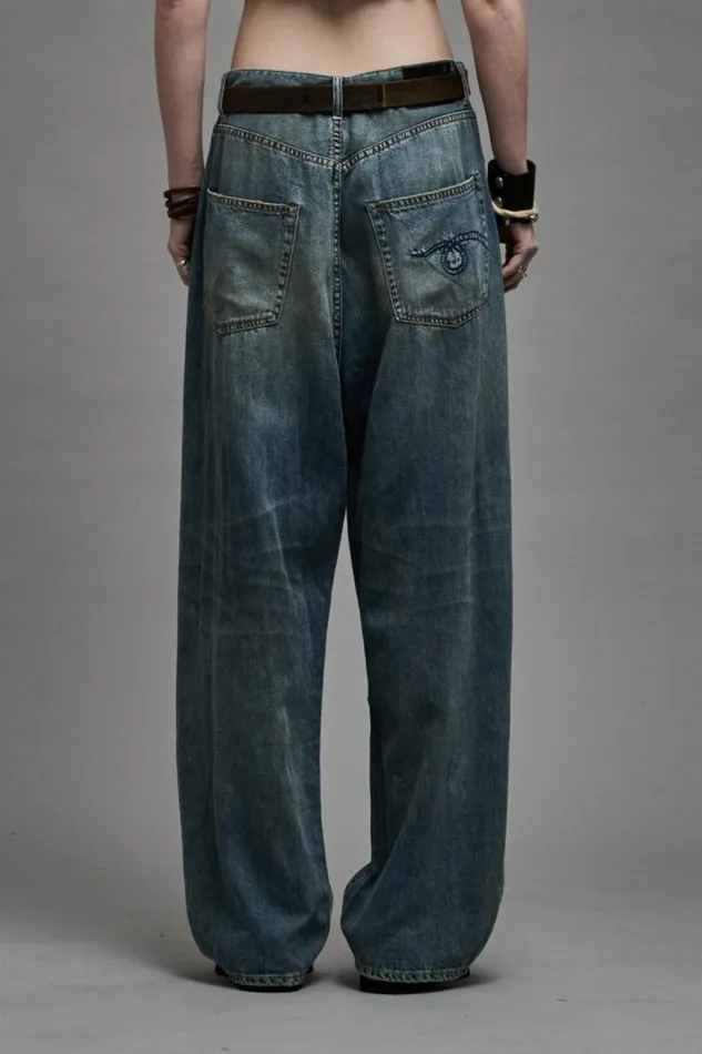 R13 Sale Women VENTI JEAN 8211 WEBER LINEN INDIGO