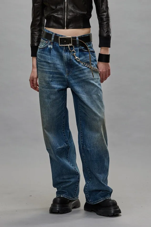 R13 Sale Women WAYNE JEANS 8211 DAWSON BLUE