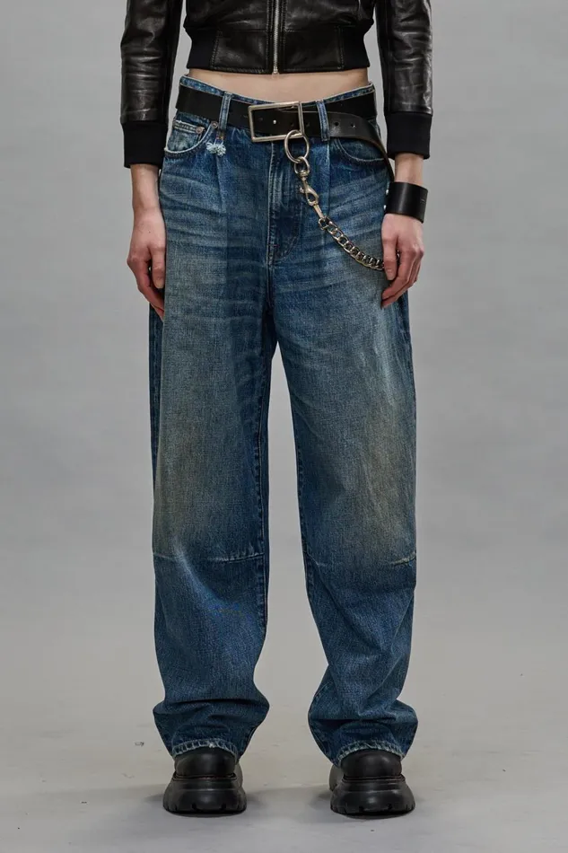 R13 Sale Women WAYNE JEANS 8211 DAWSON BLUE