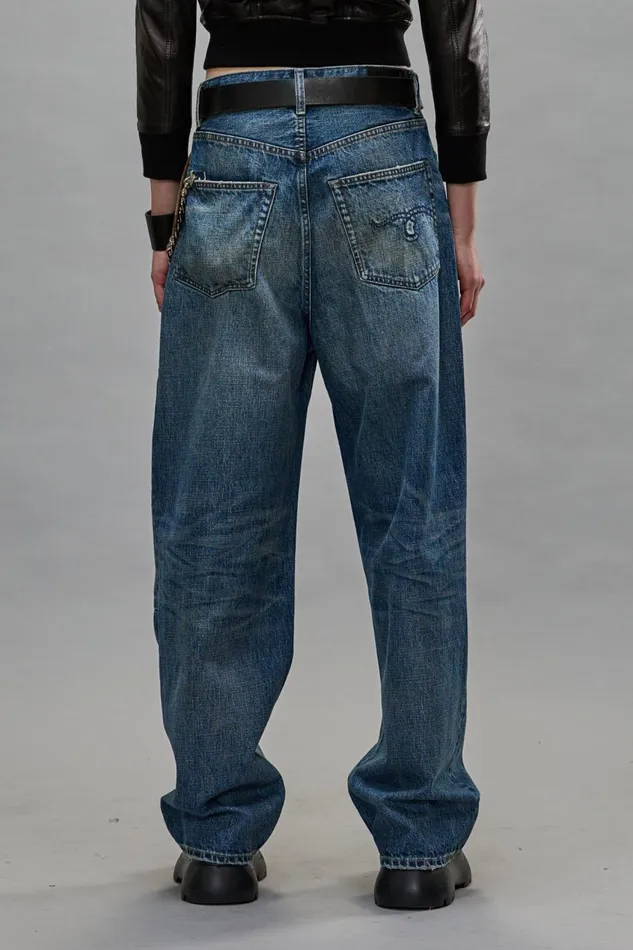 R13 Sale Women WAYNE JEANS 8211 DAWSON BLUE