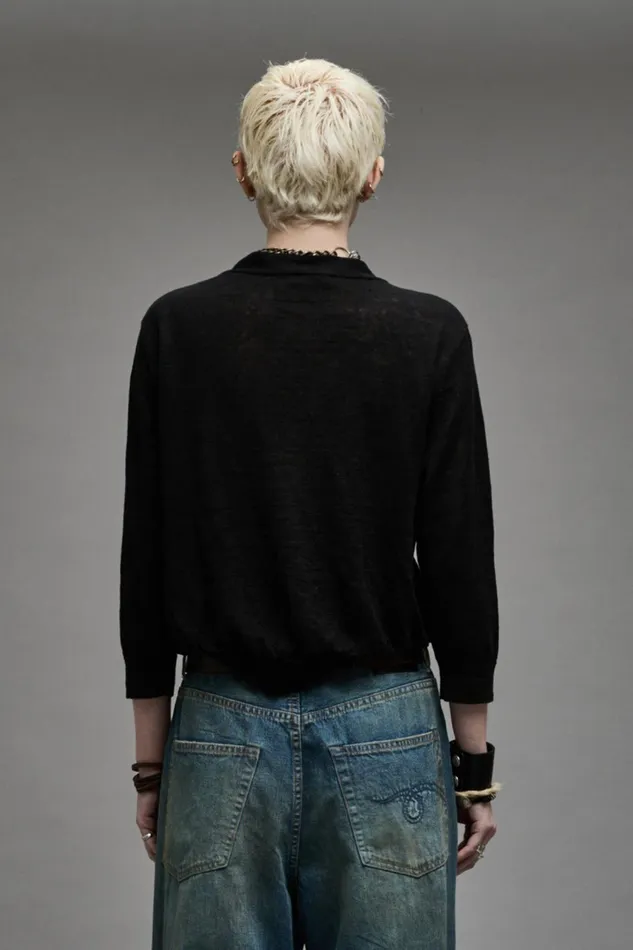 R13 Sweaters Women BALLOON CARDIGAN 8211 BLACK