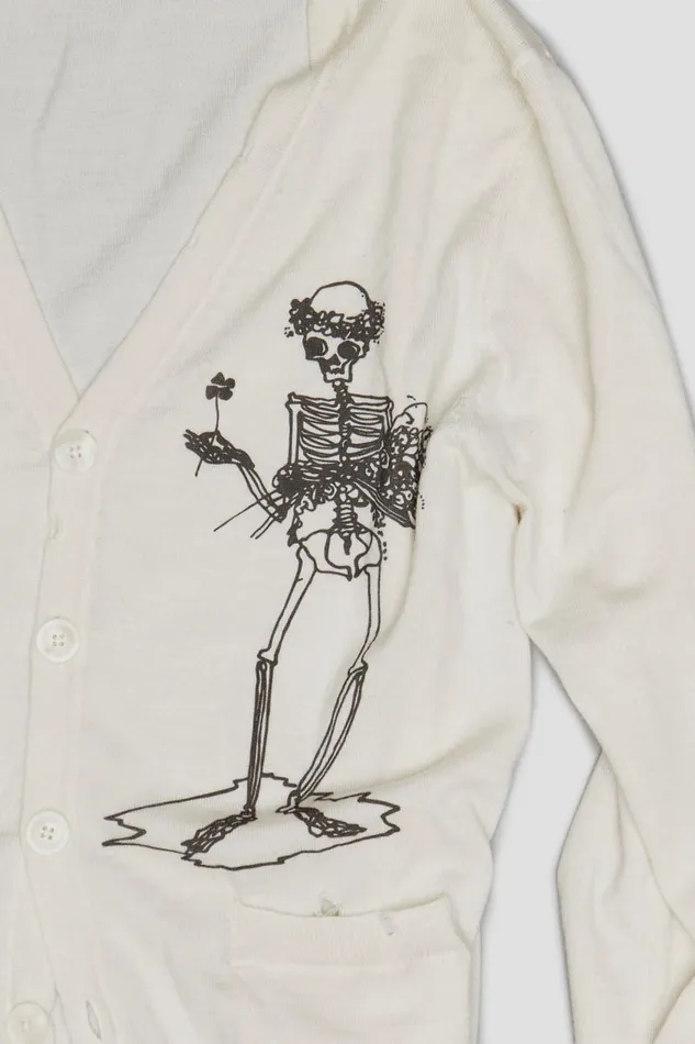 R13 Sweaters Women SKELETAL CARDIGAN 8211 WHITE