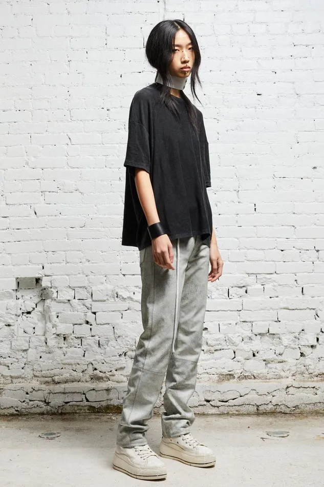 R13 TShirts Women BOXY T 8211 ACID BLACK