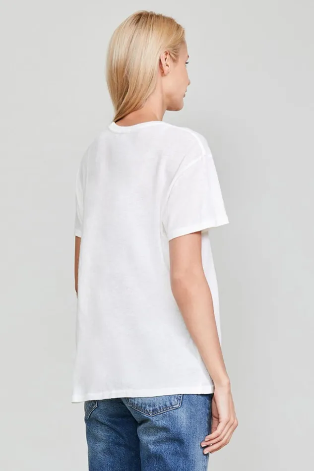 R13 Tops Women KURT DOODLE BOY T 8211 WHITE