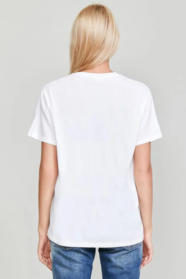 R13 Tops Women KURT DOODLE BOY T 8211 WHITE
