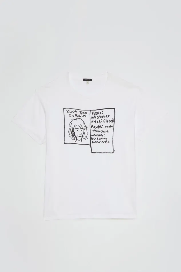 R13 Tops Women KURT DOODLE BOY T 8211 WHITE