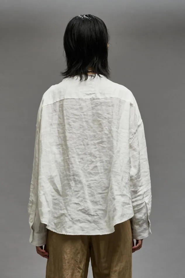 R13 Tops Women TWISTED NECK SHIRT 8211 WHITE