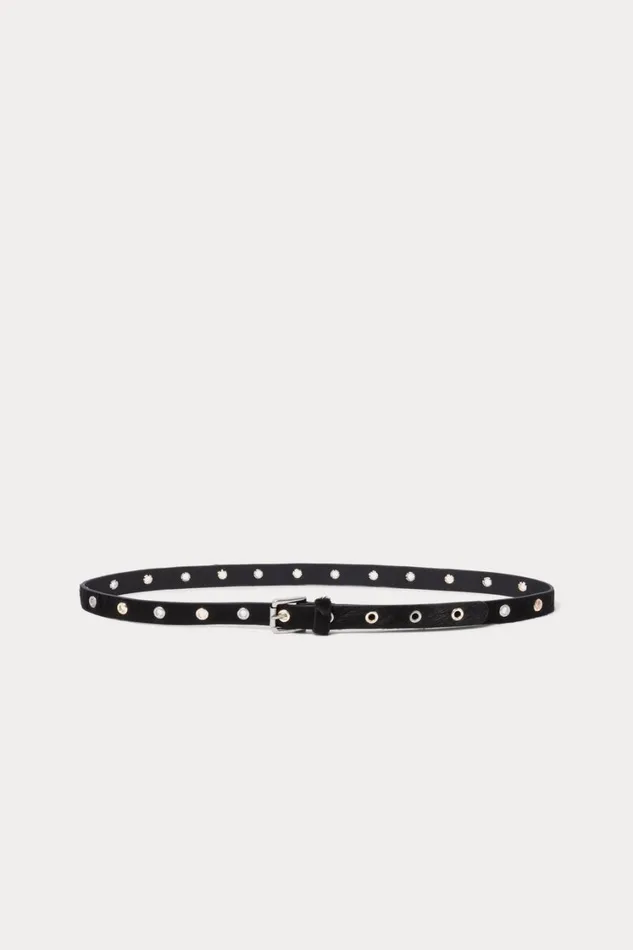 Rachel Comey Belts Women Eyelet Lyon Belt Black