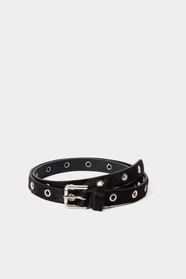 Rachel Comey Belts Women Eyelet Lyon Belt Black