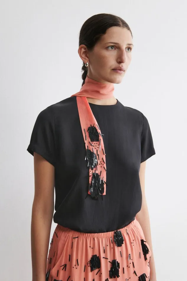 Rachel Comey Tops Women Tie Rite Top Coralblack