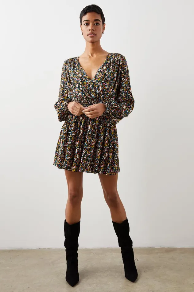 Rails Dresses and Rompers Women DELANEY DRESS Dark Ditsy Floral