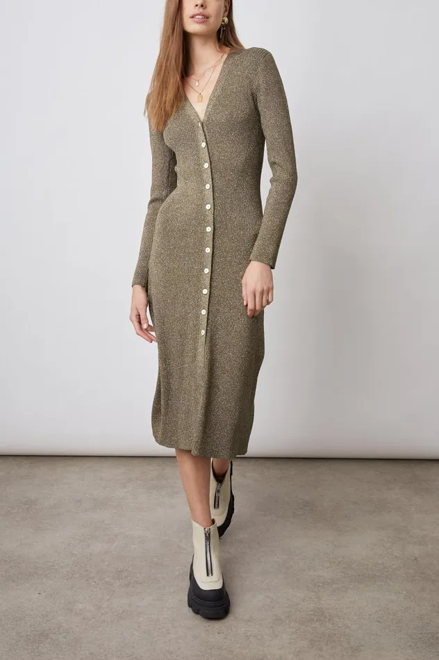 Rails Dresses and Rompers Women LORRAINE DRESS Gold Lurex