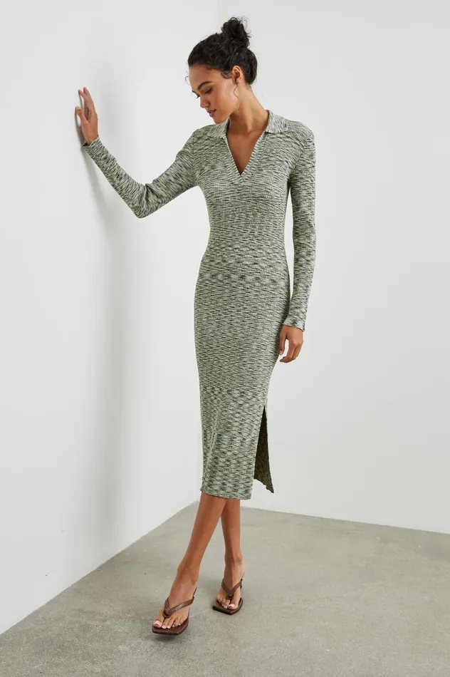 Rails Dresses and Rompers Women LUCIANA DRESS Mint Navy Space Dye