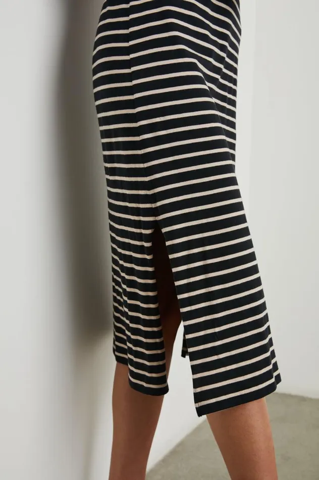 Rails Dresses and Rompers Women TANK DRESS Black Ivory Stripe