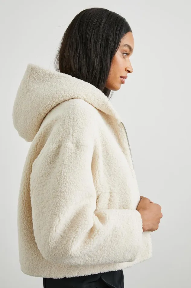 Rails Jackets and Coats Women FABI JACKET Ivory Teddy