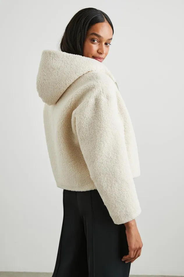 Rails Jackets and Coats Women FABI JACKET Ivory Teddy