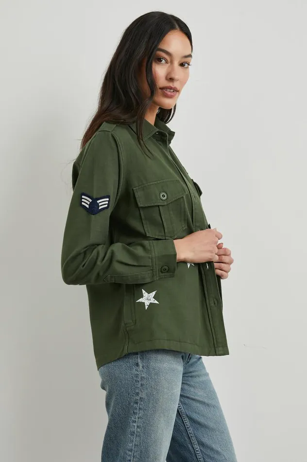Rails Jackets and Coats Women LOREN SHIRT JACKET Military Olive