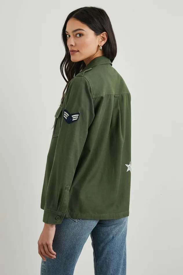 Rails Jackets and Coats Women LOREN SHIRT JACKET Military Olive