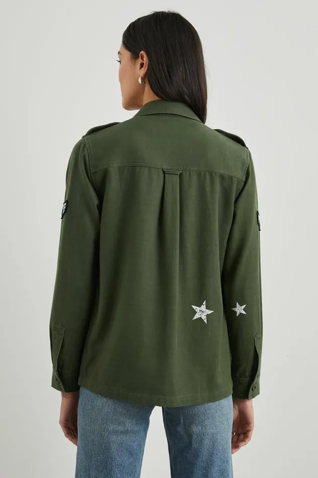 Rails Jackets and Coats Women LOREN SHIRT JACKET Military Olive