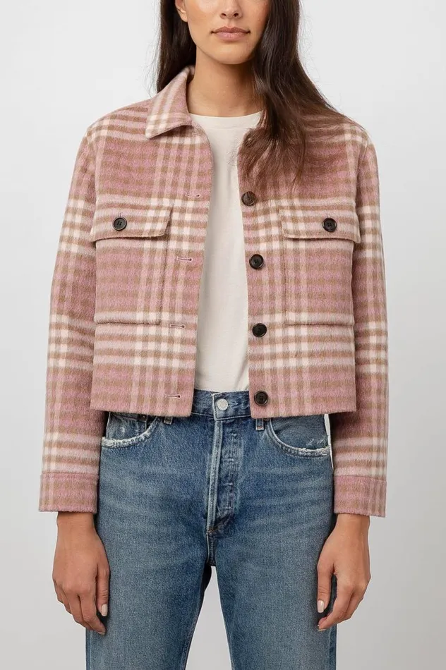 Rails Jackets and Coats Women STEFFI JACKET Mauve Ivory Sepia