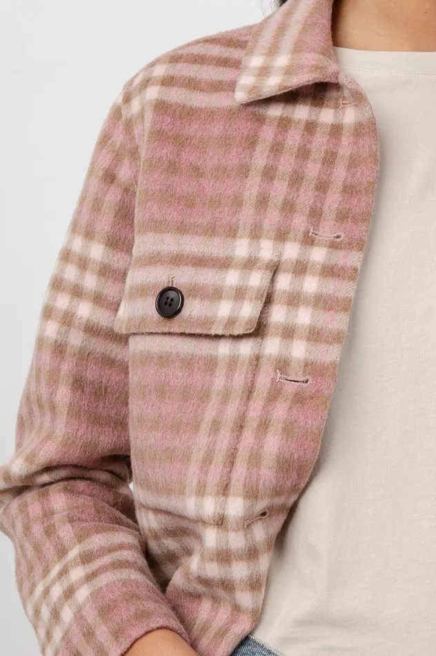 Rails Jackets and Coats Women STEFFI JACKET Mauve Ivory Sepia