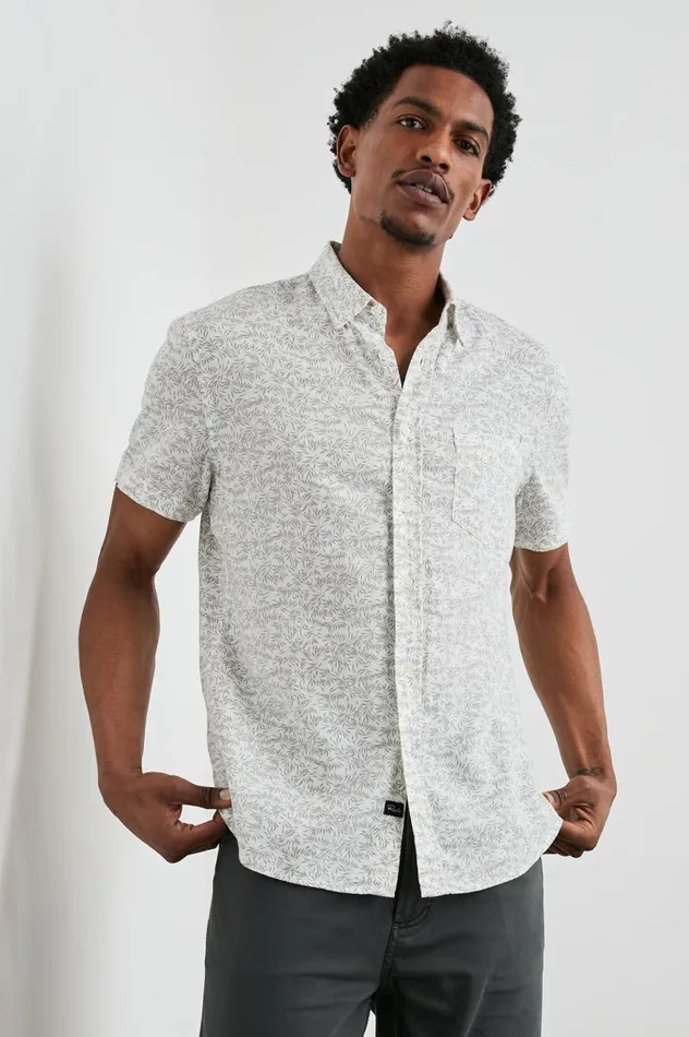Rails Shirts Men CARSON SHIRT Crop Circle White