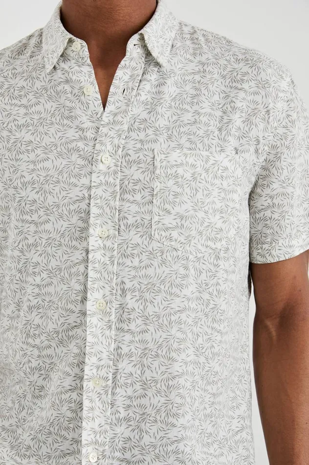Rails Shirts Men CARSON SHIRT Crop Circle White
