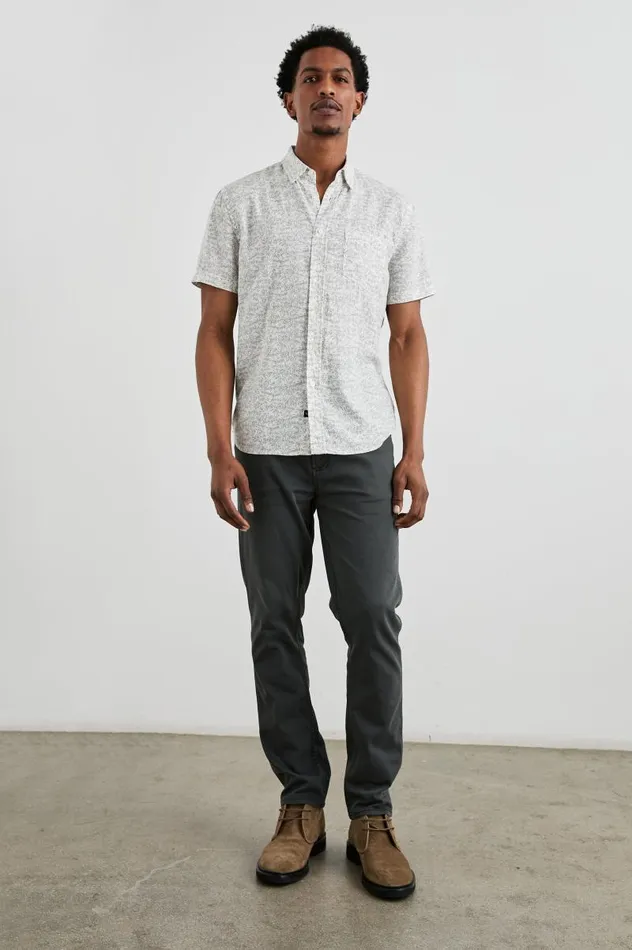 Rails Shirts Men CARSON SHIRT Crop Circle White