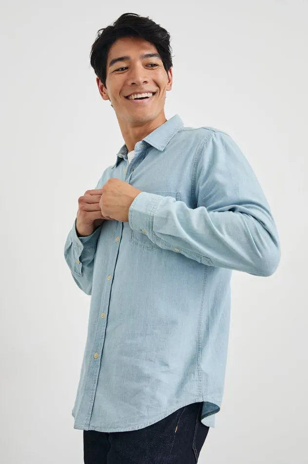Rails Shirts Men COLTON SHIRT Medium Vintage Wash