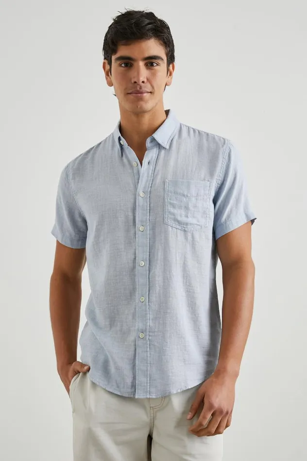 Rails Shirts Men FAIRFAX SHIRT Blue Melange