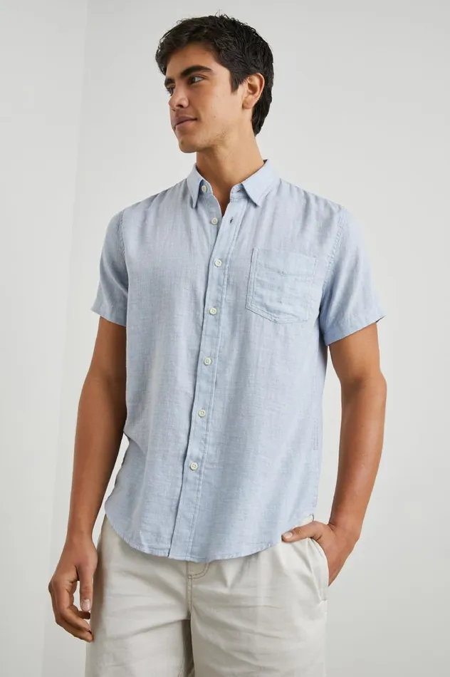 Rails Shirts Men FAIRFAX SHIRT Blue Melange