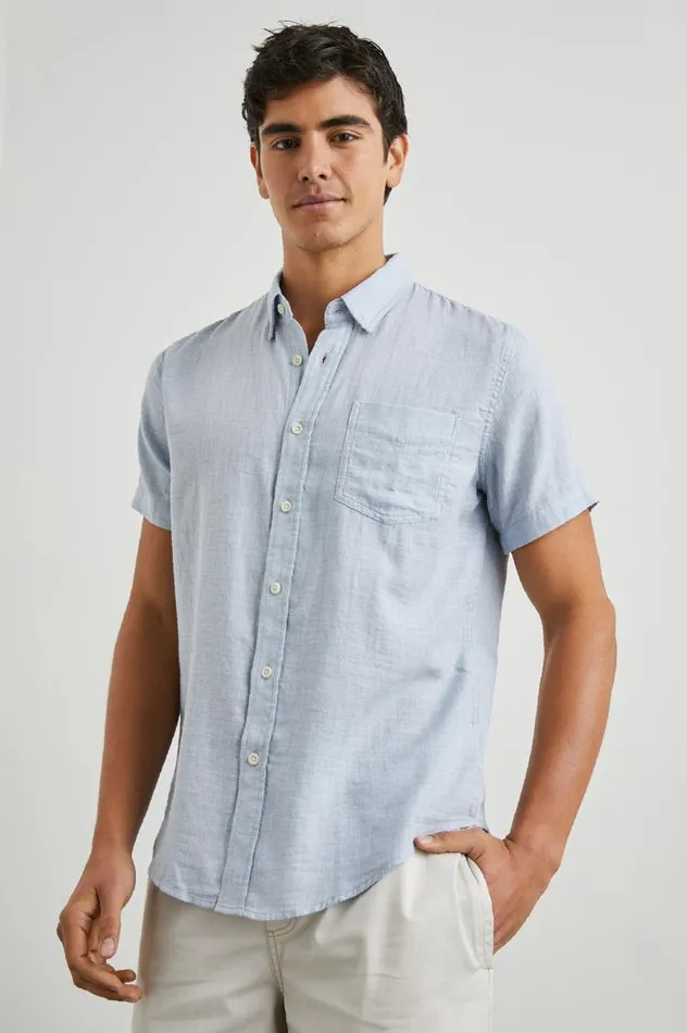 Rails Shirts Men FAIRFAX SHIRT Blue Melange
