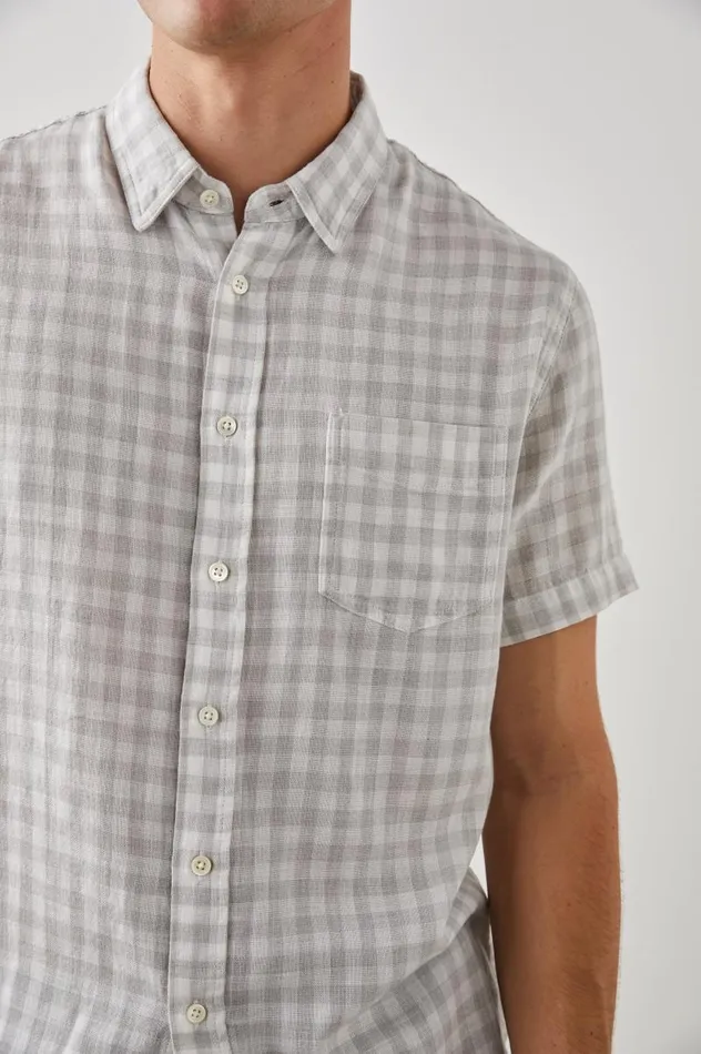 Rails Shirts Men FAIRFAX SHIRT Grey Gingham Melange