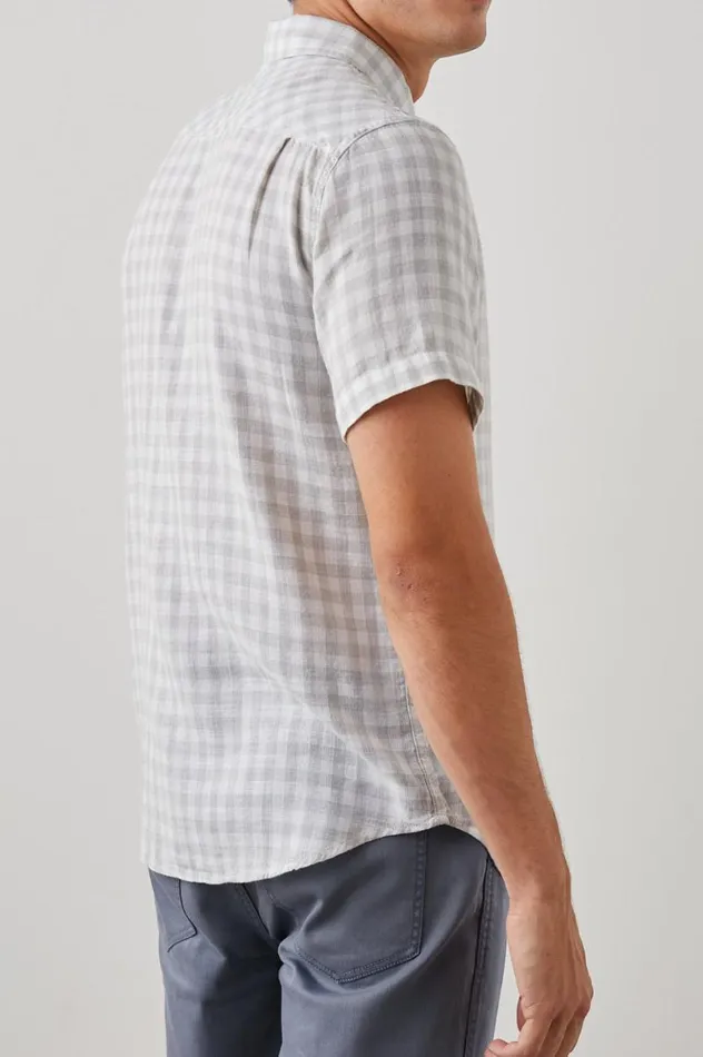 Rails Shirts Men FAIRFAX SHIRT Grey Gingham Melange