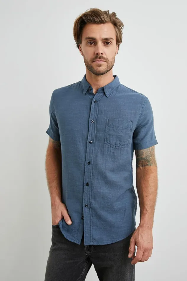 Rails Shirts Men FAIRFAX SHIRT Sea Blue