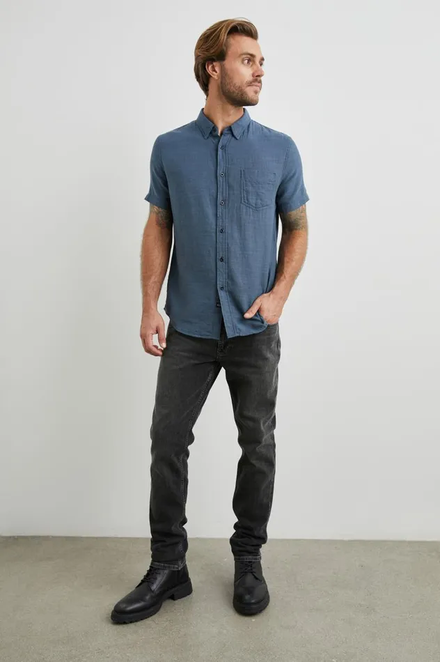 Rails Shirts Men FAIRFAX SHIRT Sea Blue