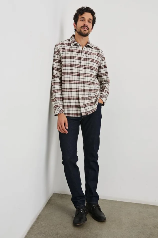 Rails Shirts Men FORREST SHIRT Sandalwood Mosaic