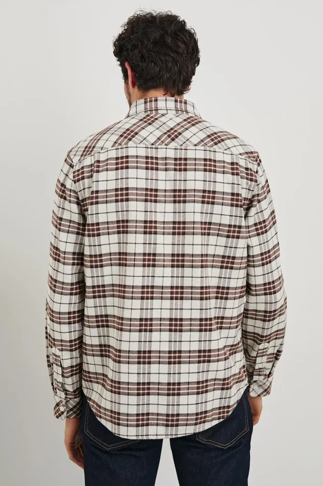 Rails Shirts Men FORREST SHIRT Sandalwood Mosaic