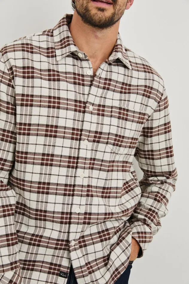 Rails Shirts Men FORREST SHIRT Sandalwood Mosaic