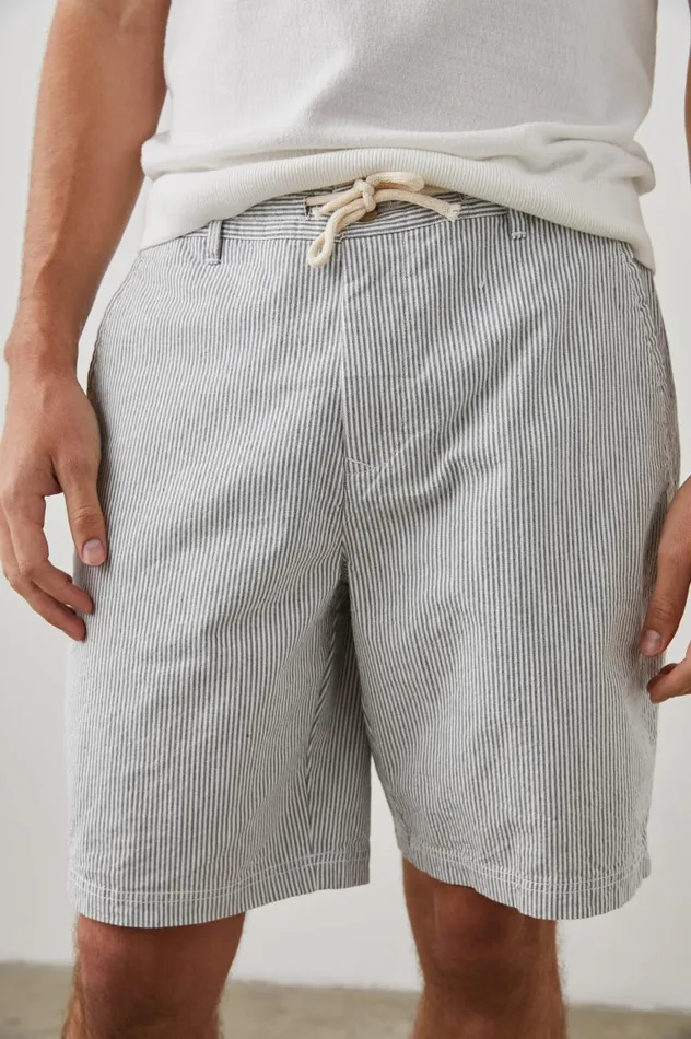 Rails Shorts and Swim Men ARSENE SHORT Navy Seersucker
