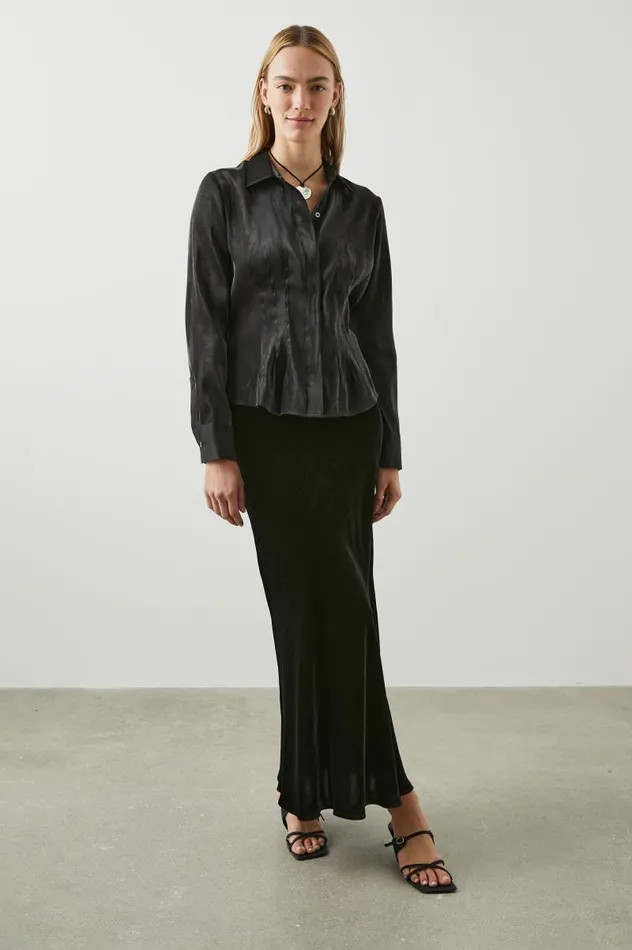 Rails Skirts Women LEIA SKIRT Black Velvet