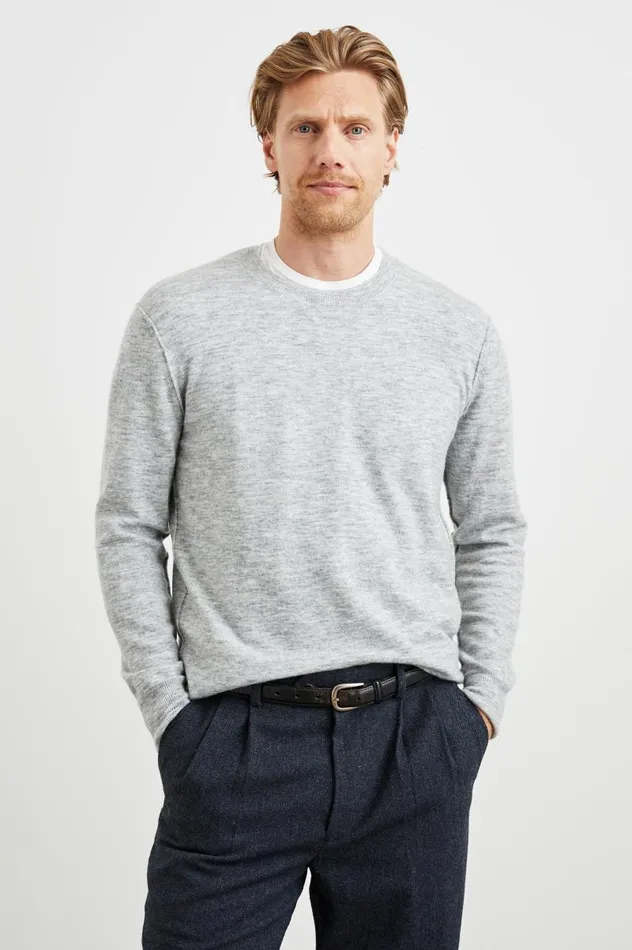 Rails Sweaters Men BECKSON SWEATER Heather Grey