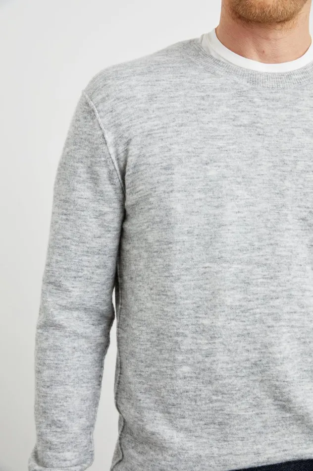 Rails Sweaters Men BECKSON SWEATER Heather Grey