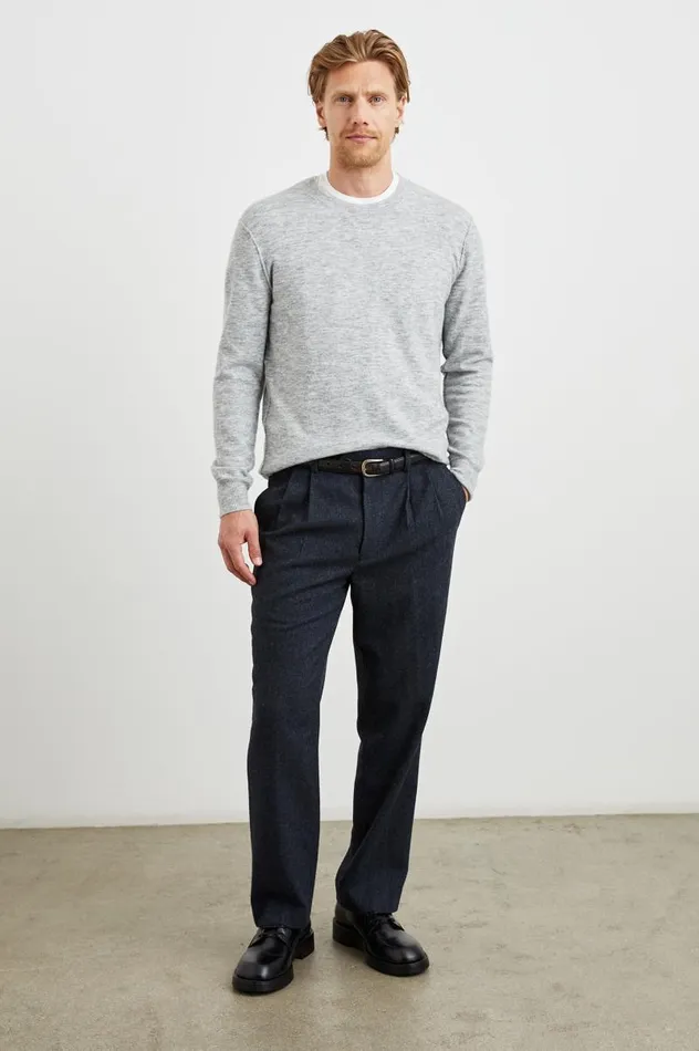 Rails Sweaters Men BECKSON SWEATER Heather Grey