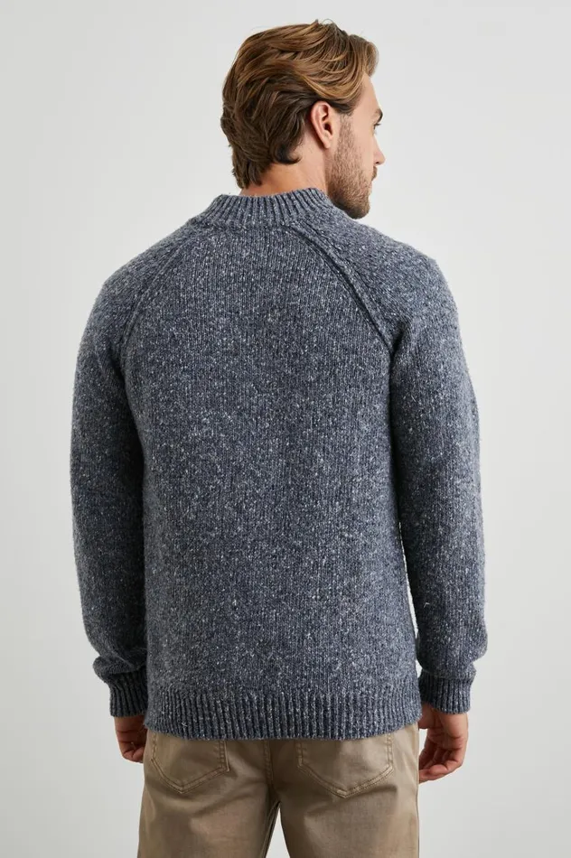 Rails Sweaters Men HARDING SWEATER Blue Nep